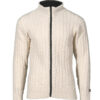 braided wool sweater - Norwegian design - Natural