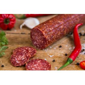 cured sausage with chili