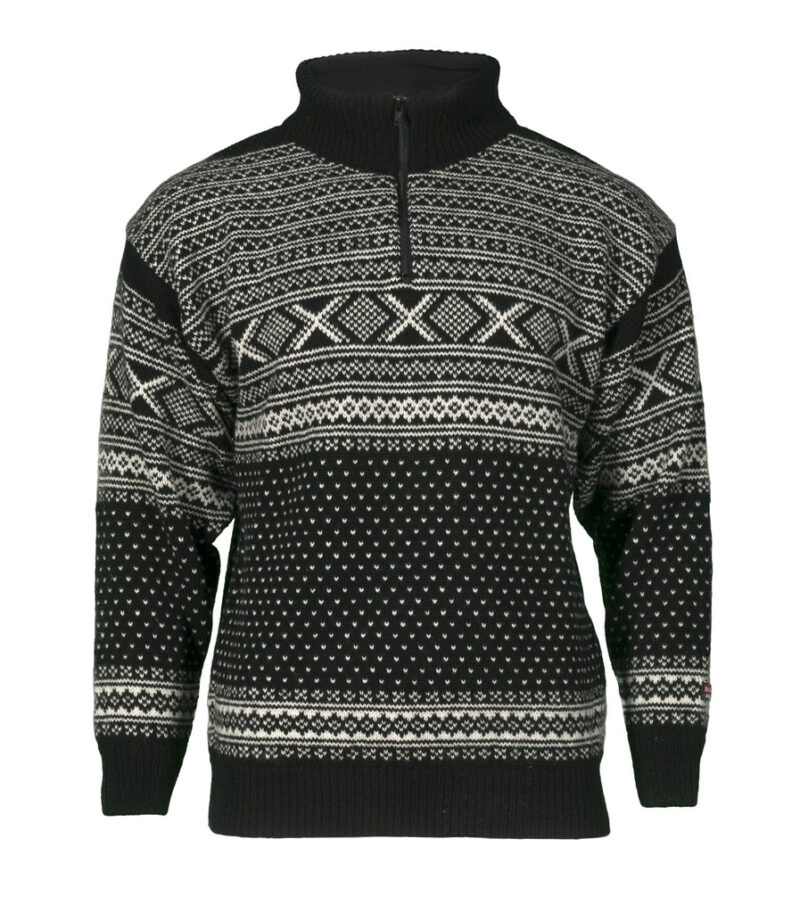 Norwegian wool sweater traditional design